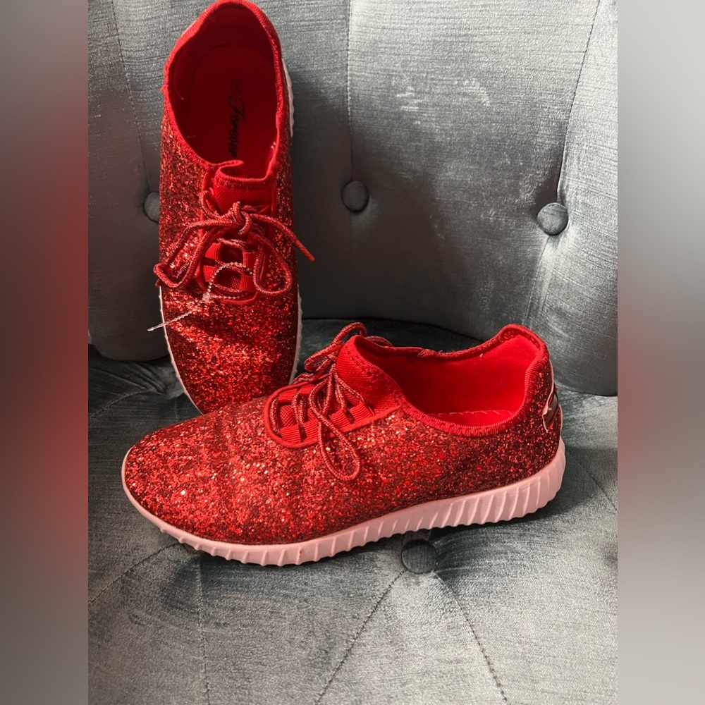 Size 9 glitter sneakers